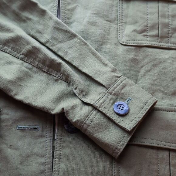 Ellie Mae Olive Utility Field Jacket M - Picture 14 of 16
